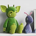 Colorful Cute Decorative Ornament Set With Plush Toys Animal Paintings And Building Blocks