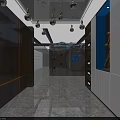 Modern Liquor Store Interior With Wine Bottle Shelves Glassware Marble Flooring And Elegant Lighting