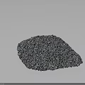 Gray Gravel Terrain With Small Stones And Natural Rough Surface Texture