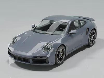 Gray Sleek Sports Car With Two Door Design And Sporty Alloy Wheels For Modern Driving 3d model