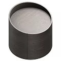 Modern Wooden Round Bedside Table Sleek Three Set With Smooth Surface Design For Bedroom Decor