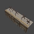 Trench wire 3d model