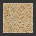Square Terrazzo Slab Featuring Yellow Orange Specks On Shiny Light Decorative Surface 3d model