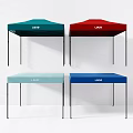 Portable Multi Colored Tents With LOGO In Green Red Light Blue And Blue