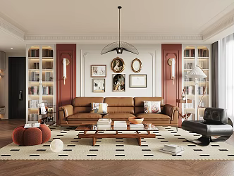 French Living Room 3d model