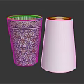 Elegant Cups Featuring Colorful And Silver Intricate Floral Patterns