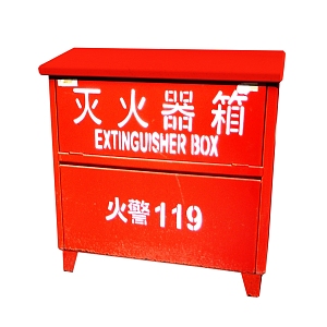 Fire Extinguishing Box Fire Extinguishing Box 3d model