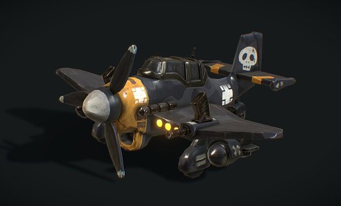 modern aircraft 3d model