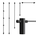 Sleek Black Metal Wall Lamp With Minimalist Linear Design For Indoor Interiors
