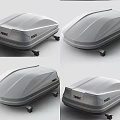 Thule Car Roof Box With Aerodynamic Shape And Durable Construction 3d model
