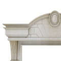 European style Roman column palace style arch background decoration props Chinese style European style villa line decoration wedding hall door 3d model