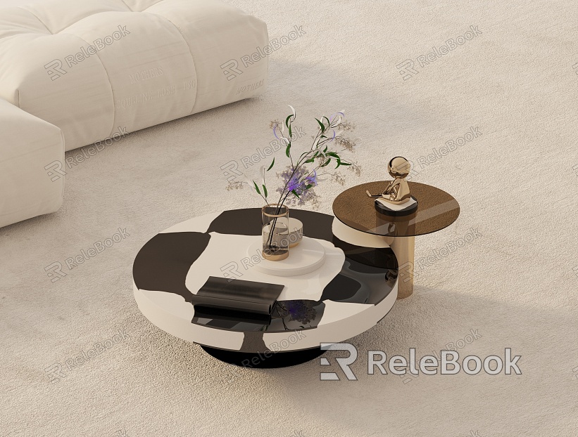 Modern coffee table model