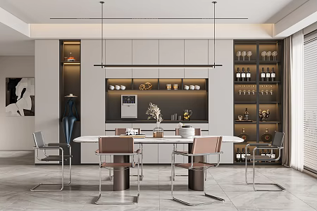 Modern Restaurant 3d model