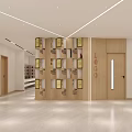 School Corridor With Bright Lighting And Wall Displays