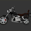 Modern motorcycle two-wheeled motorcycle off-road motorcycle road racing motorcycle 3d model