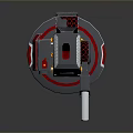 Turret Turntable Railgun Sci-fi Tower Defense Game Tower Defense Sci-fi Turret Game Turret Game Battery 3d model