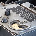 Industrial Equipment Control Panel With Buttons Knobs And Connected Cables