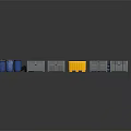 Colorful Storage Bins With Lids Various Sizes In Blue Yellow And Gray Arranged
