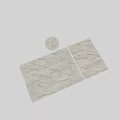 Marble Texture Components With Natural Veins And Light Beige Surface Design 3d model
