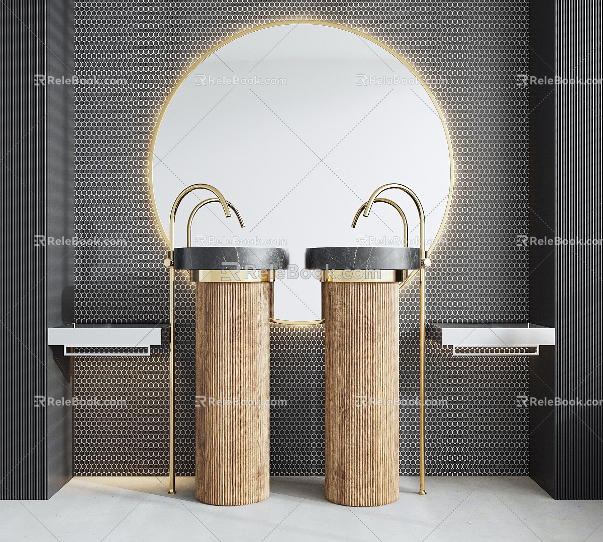 Modern Washbasin Round Washbasin 3d model