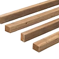 Natural Solid Wood Beams With Smooth Surface For Construction Projects