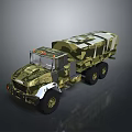 Modern Military Camouflage Armored Tank With Track System And Turret Design