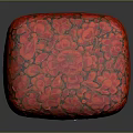 Red Floral Pattern Decorative Ornament Set With Decorative Box For Home Decor
