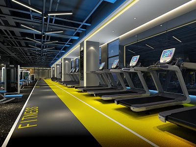 Modern Gym 3d model