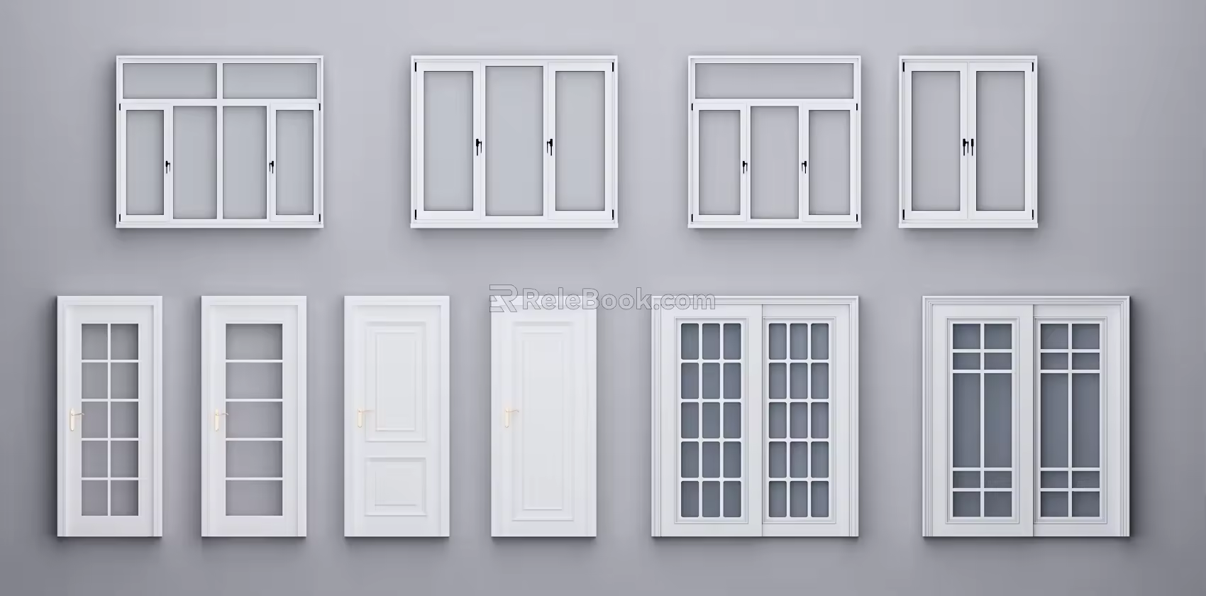 Door and window assembly 3d model