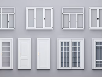 Door and window assembly 3d model