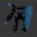 Mech Warrior Mech Soldier Machine Battlearm Mechanical Battlearm Machine Fighter Robot 3d model