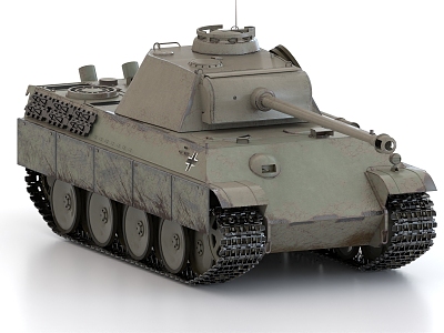 Black Panther Tank German Tank World War II Tank 3d model