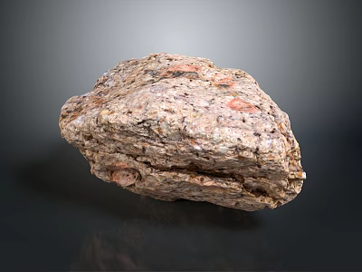 Natural Wood Stone Material Showcasing Earthy Brown Tones And Textured Surface 3d model