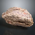 Natural Wood Stone Material Showcasing Earthy Brown Tones And Textured Surface