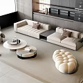 Modern Combination Sofa 3d model