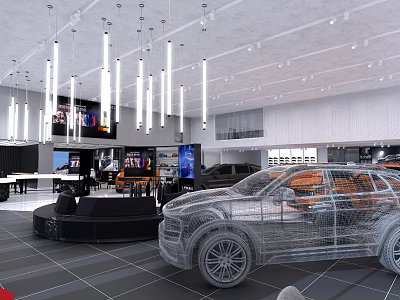 Modern Store Indoor 3d model