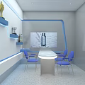 Modern Bright Beauty Haircare Salon Interior With Product Shelves Mirrors Sofa And Styling Area