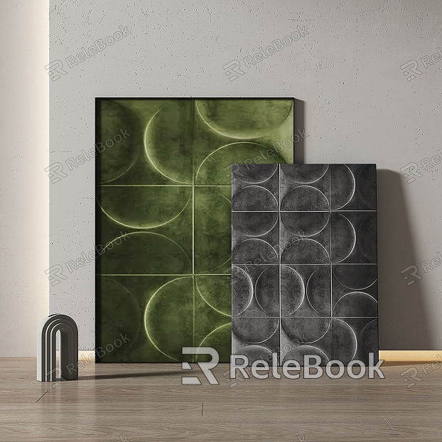 Simple abstract decorative painting model