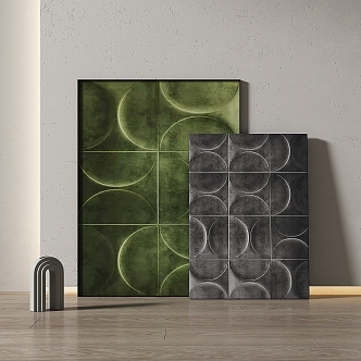 Simple abstract decorative painting 3d model