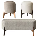 Sofa stool 3d model