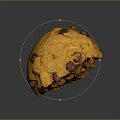 Golden Chewy Chocolate Chip Cookie Bitten Showing Soft Interior And Melted Chips