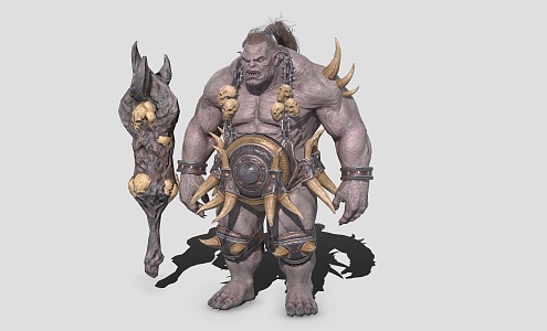 Orc Tribe Warrior Berserker 3d model