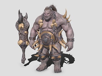 Orc Tribe Warrior Berserker 3d model