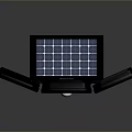 Solar Powered LED Lighting For Computer Room With Three Panels And Solar Panel 3d model