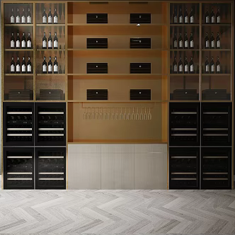 New Chinese Style Decorative Cabinet 3d model