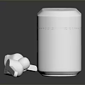 Boat White Wireless Earbuds With Charging Case Modern Audio Design
