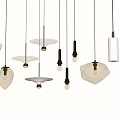 Modern chandelier combination 3d model