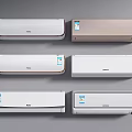 Wall Mounted Air Conditioner Fans With Various Colors Haier Midea Brands Sleek Design