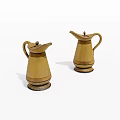 Two Natural Bamboo Water Pitchers With Classic Design And Stable Base