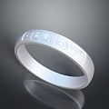 Sleek Metallic Ring Engraved With HERITAGE For Daily Life Accessory Use